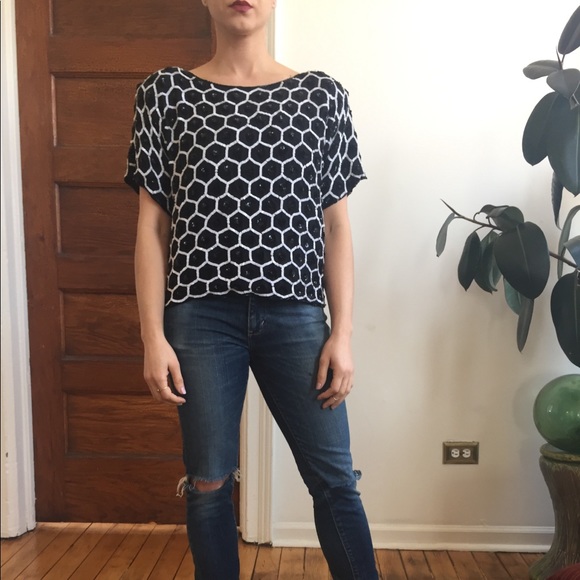 Vintage beaded top - Picture 2 of 8